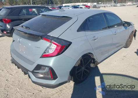 2020 Honda Civic Sport из США, поврежденный, VIN SHHFK7H45LU221778